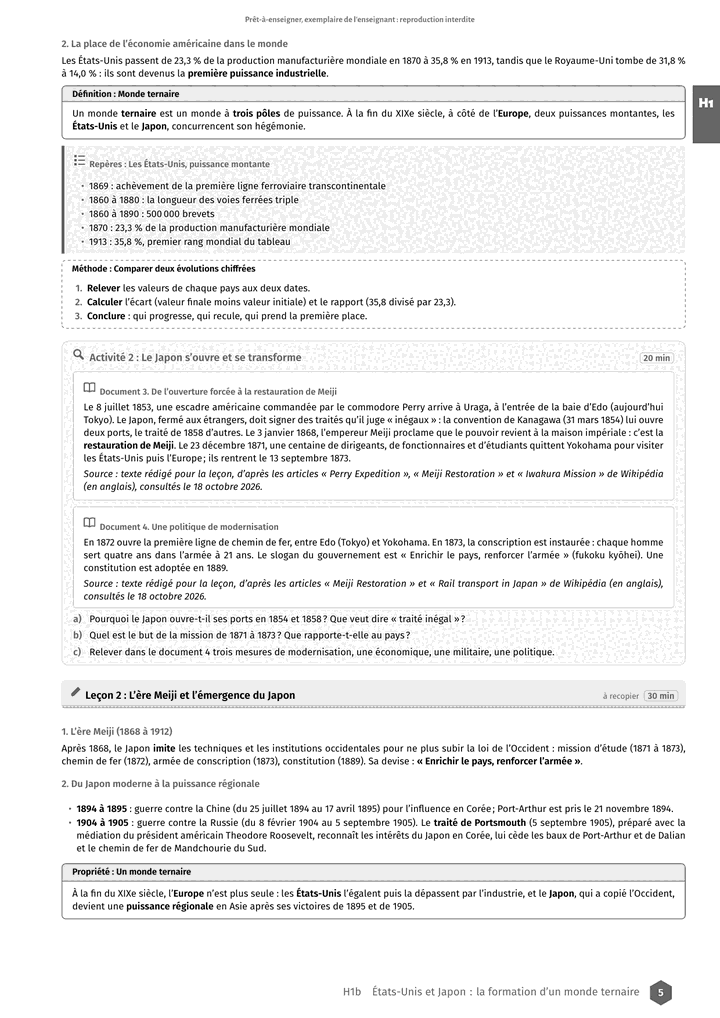 Échantillon Histoire-Géographie 1re S, page 6 sur 8