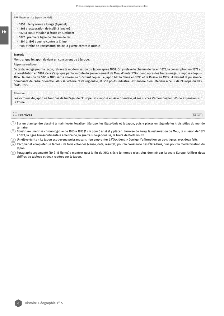 Échantillon Histoire-Géographie 1re S, page 7 sur 8