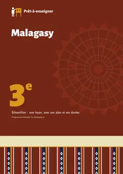 Couverture du manuel Malagasy 3e
