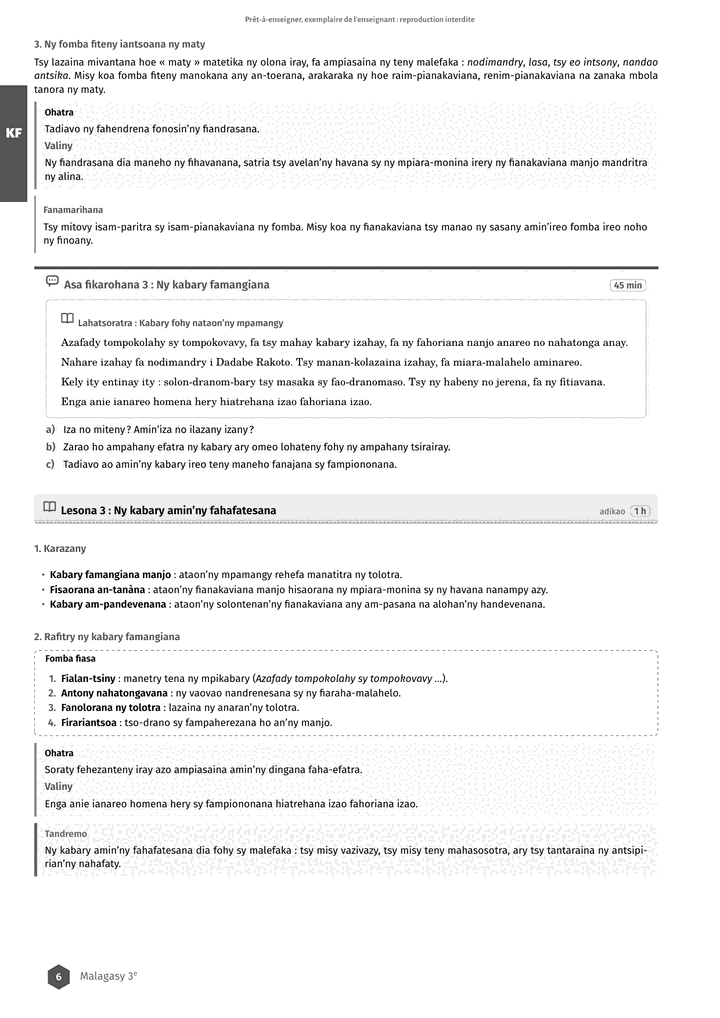 Échantillon Malagasy 3e, page 7 sur 10