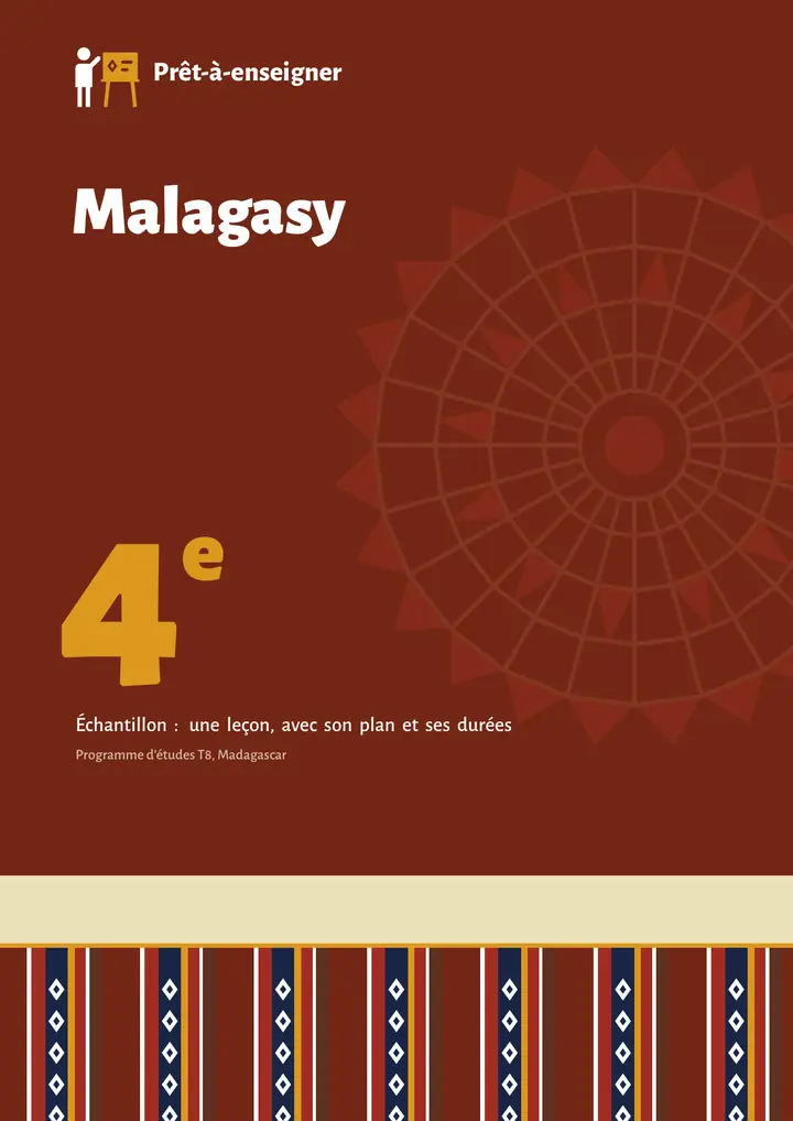 Échantillon Malagasy 4e, page 1 sur 10