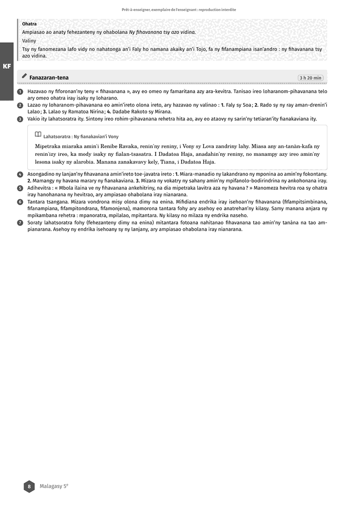 Échantillon Malagasy 5e, page 9 sur 10