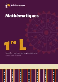 Couverture du manuel Mathématiques 1re L