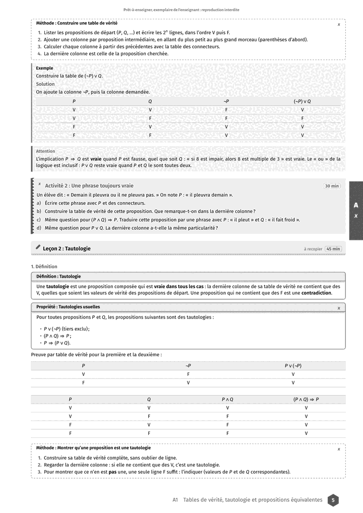 Échantillon Mathématiques 1re L, page 6 sur 10