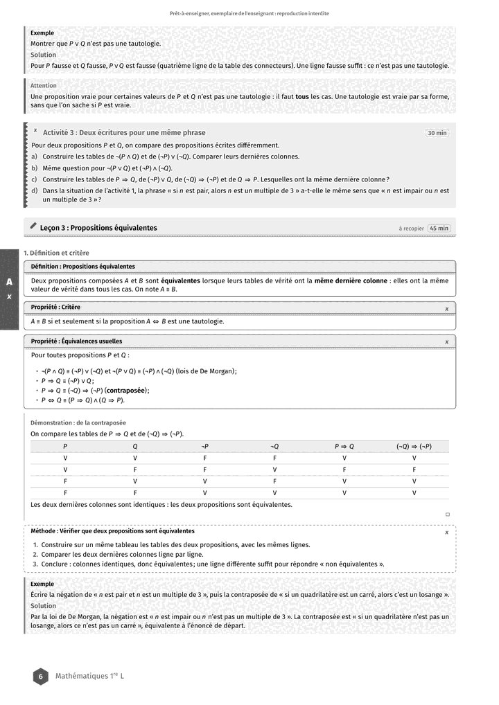 Échantillon Mathématiques 1re L, page 7 sur 10