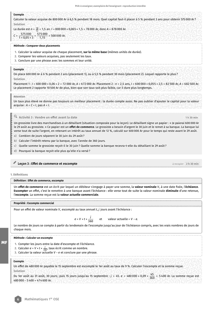 Échantillon Mathématiques 1re OSE, page 7 sur 10