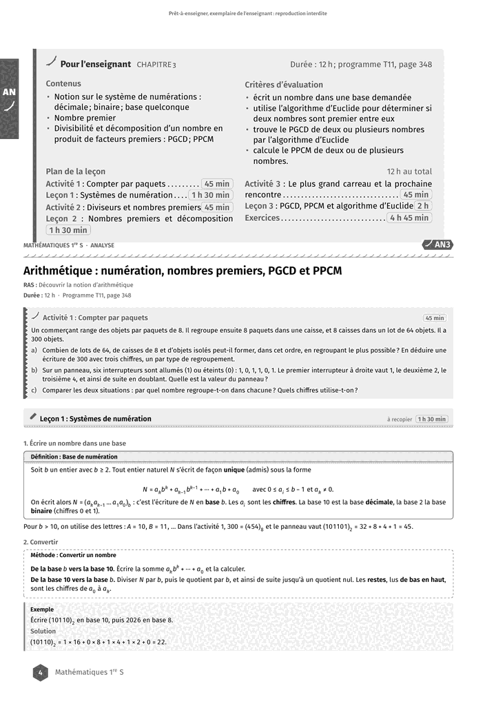 Échantillon Mathématiques 1re S, page 5 sur 10