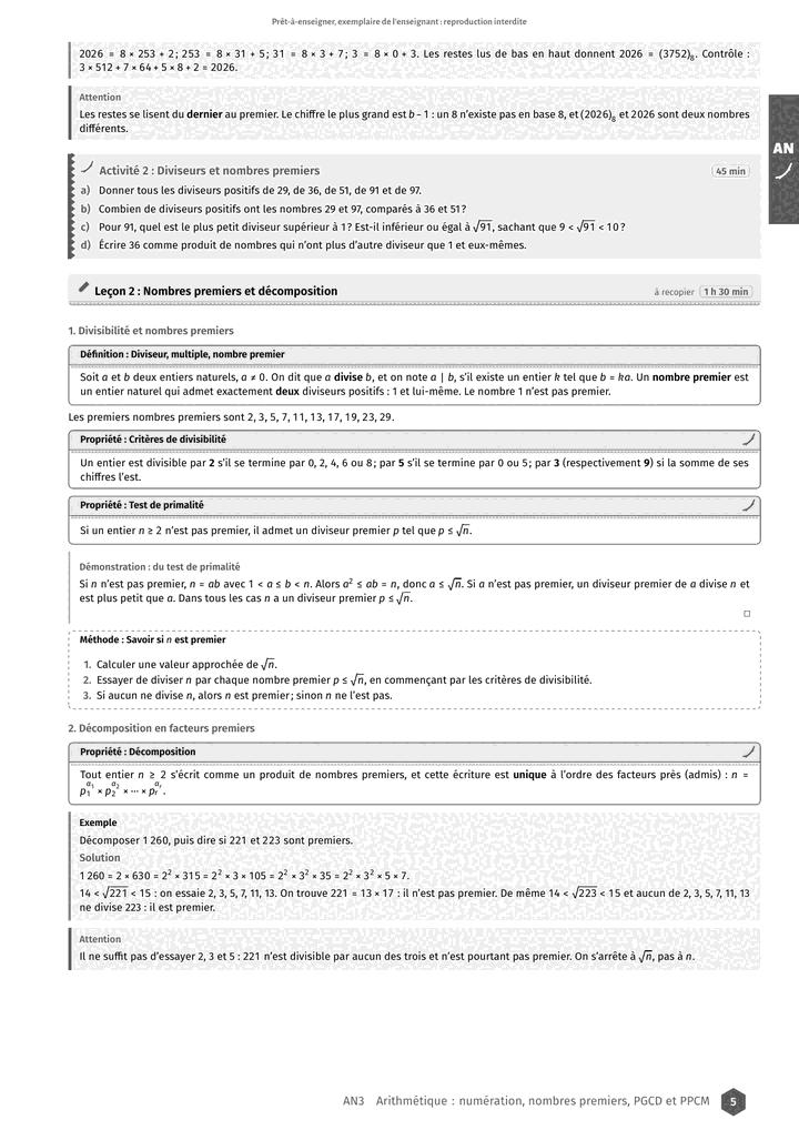 Échantillon Mathématiques 1re S, page 6 sur 10