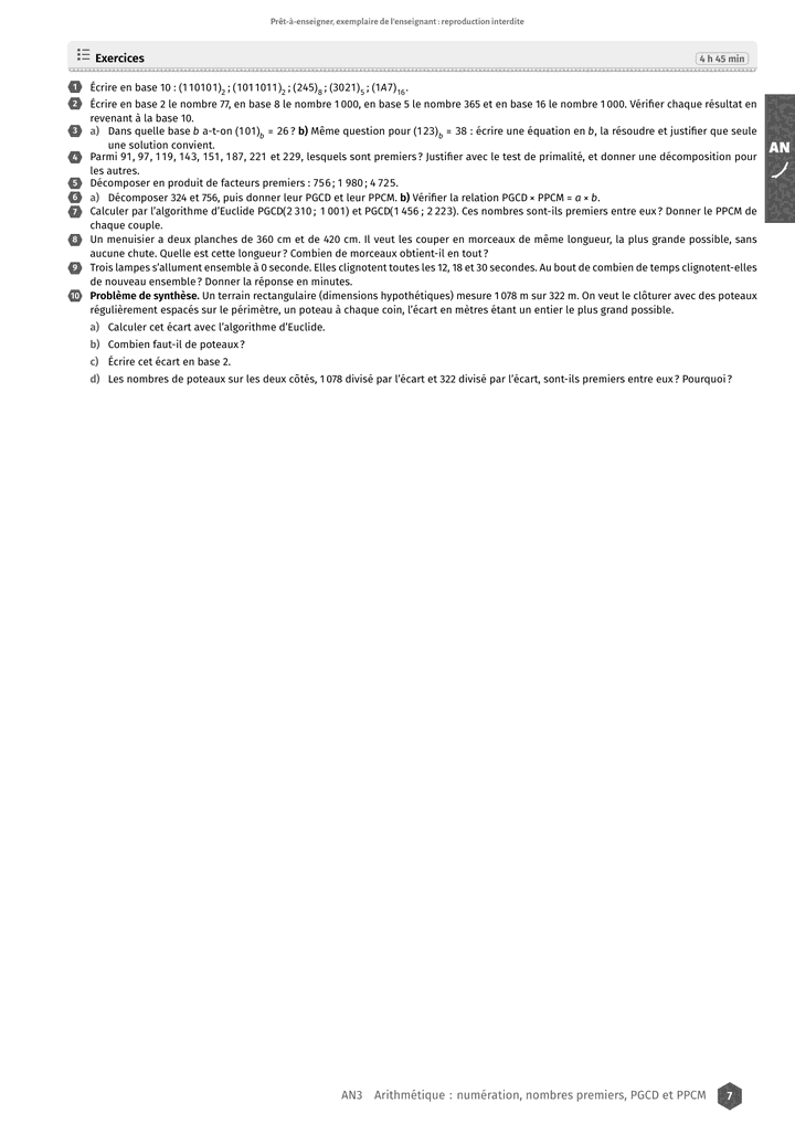 Échantillon Mathématiques 1re S, page 8 sur 10
