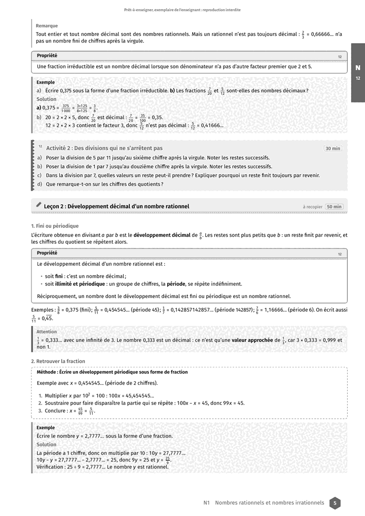 Échantillon Mathématiques 3e, page 6 sur 10