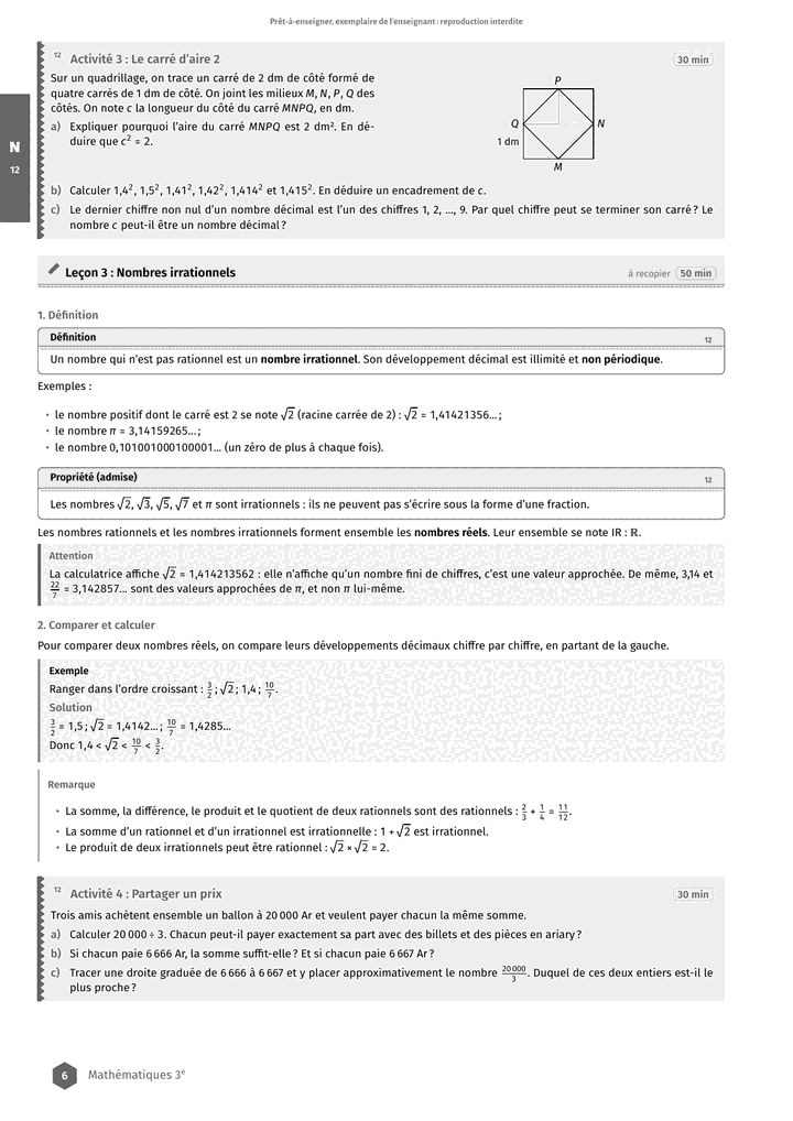 Échantillon Mathématiques 3e, page 7 sur 10
