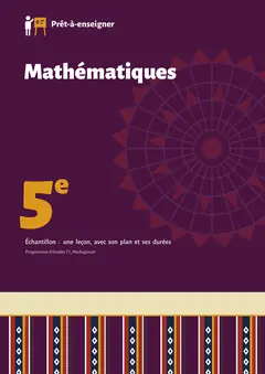 Couverture du manuel Mathématiques 5e