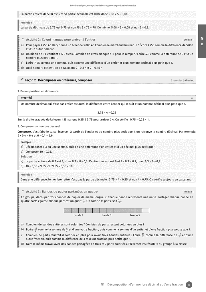 Échantillon Mathématiques 5e, page 6 sur 10