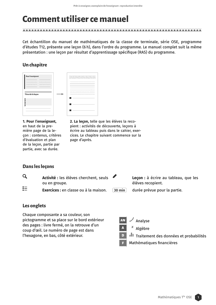 Échantillon Mathématiques Tle OSE, page 2 sur 10