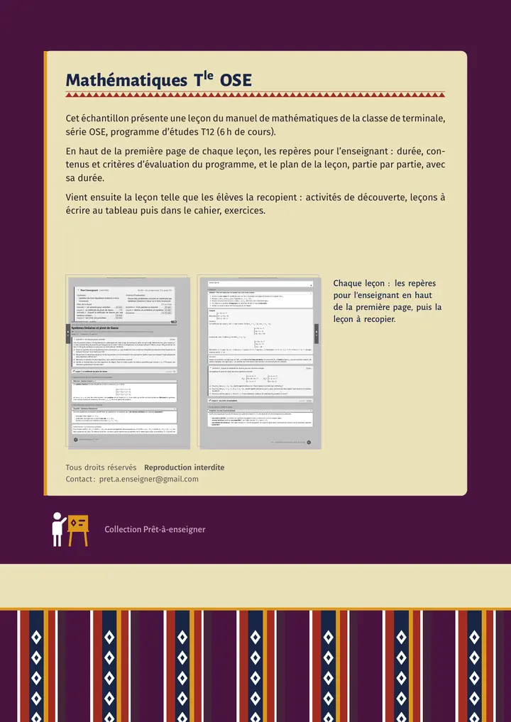 Échantillon Mathématiques Tle OSE, page 10 sur 10