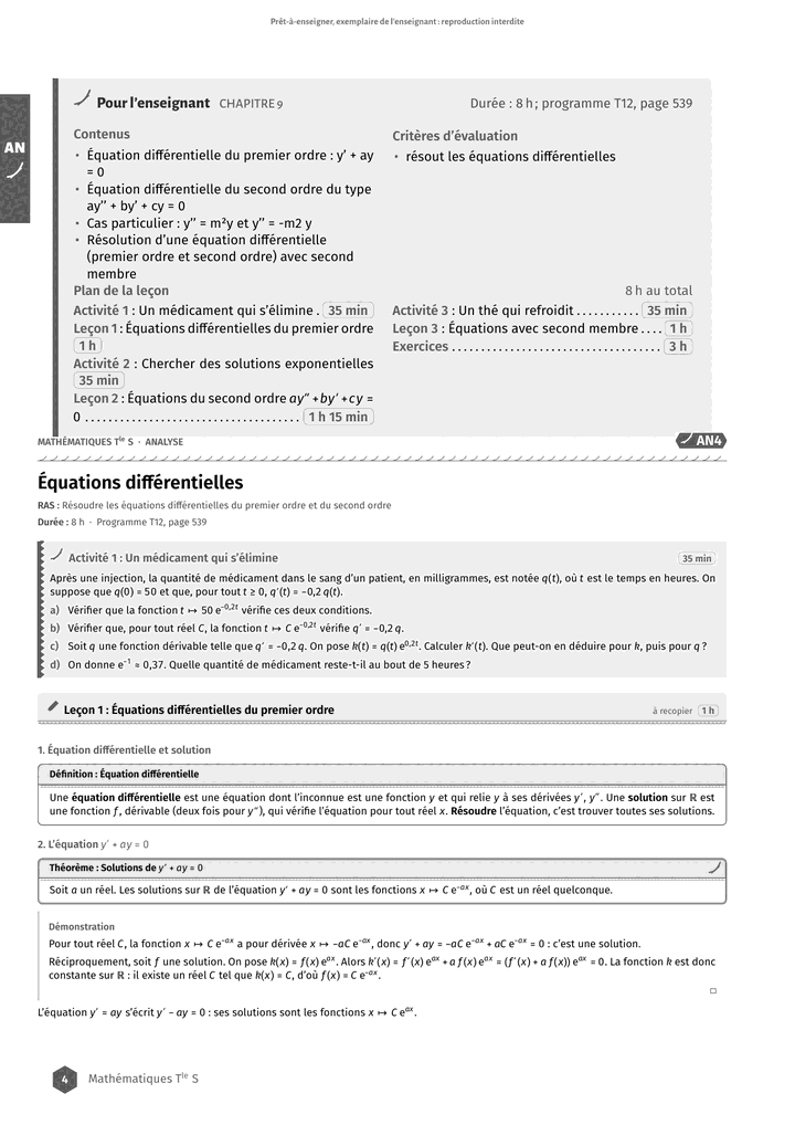 Échantillon Mathématiques Tle S, page 5 sur 10