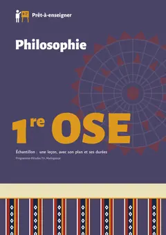 Couverture du manuel Philosophie 1re OSE