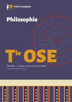 Couverture du manuel Philosophie Tle OSE