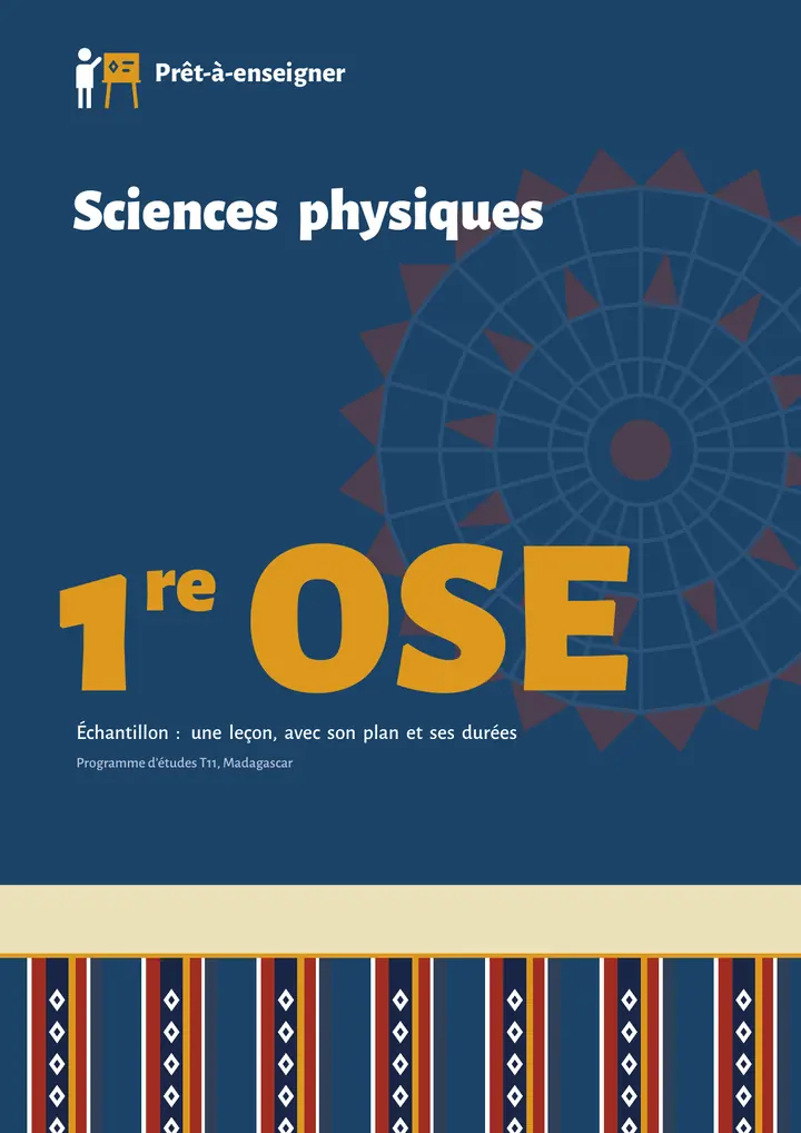 Échantillon Sciences physiques 1re OSE, page 1 sur 8