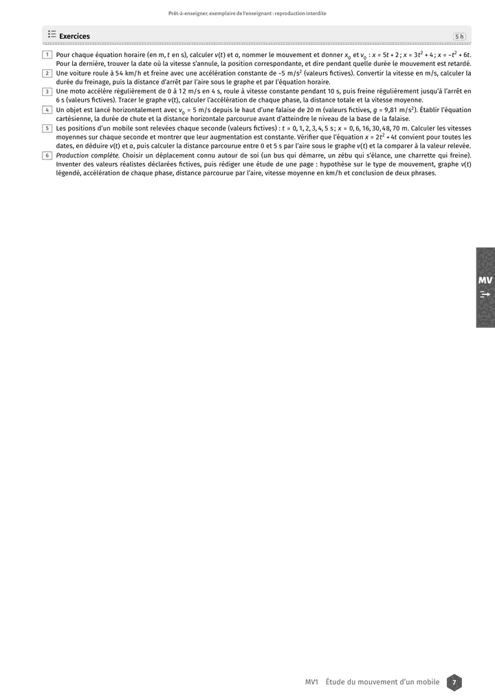 Échantillon Sciences physiques 1re S, page 8 sur 10