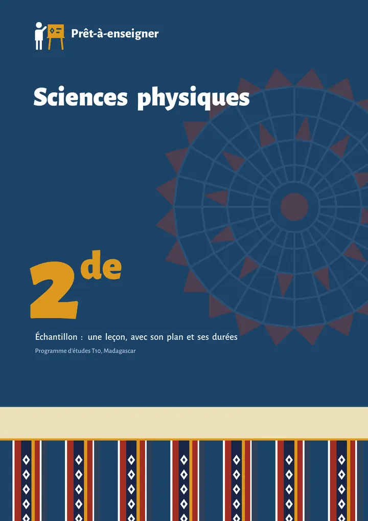Échantillon Sciences physiques 2de, page 1 sur 12