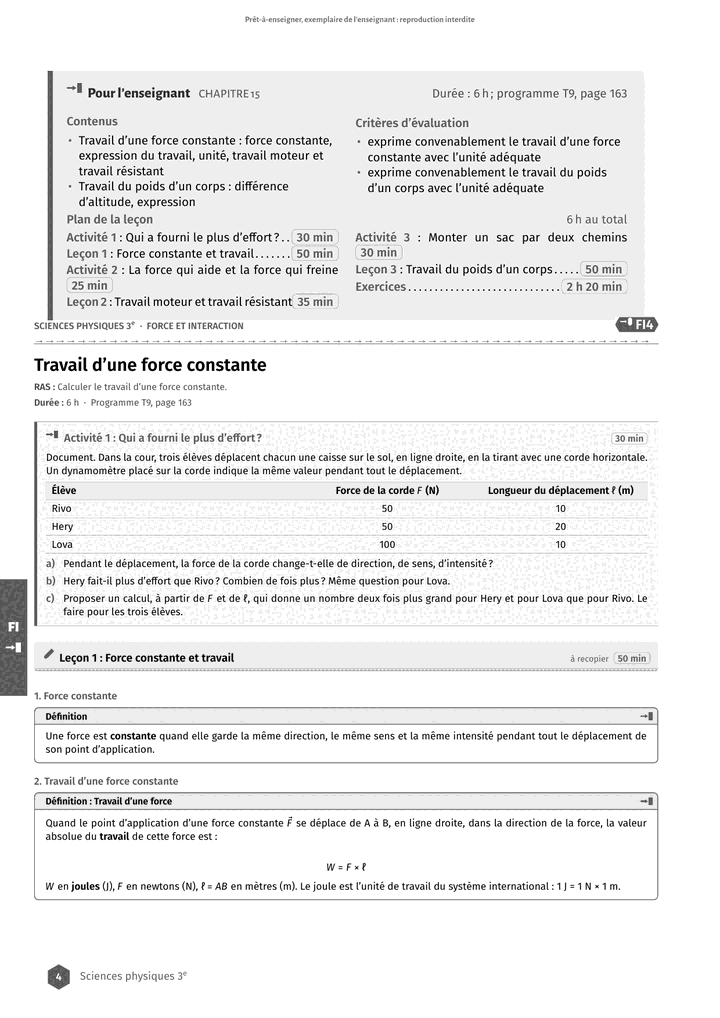 Échantillon Sciences physiques 3e, page 5 sur 10