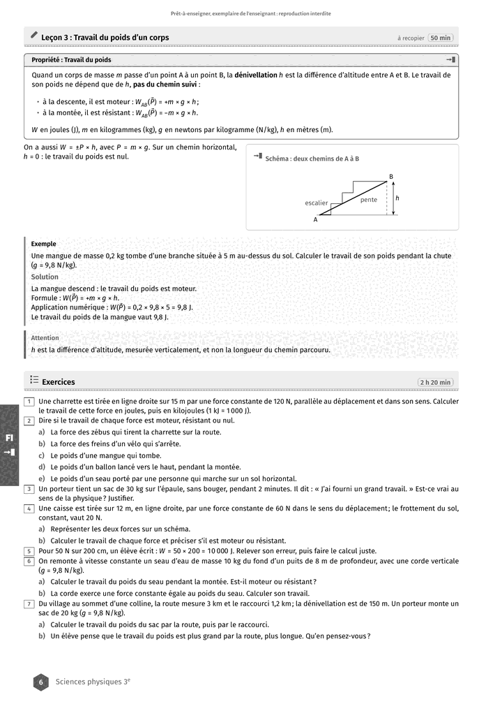 Échantillon Sciences physiques 3e, page 7 sur 10