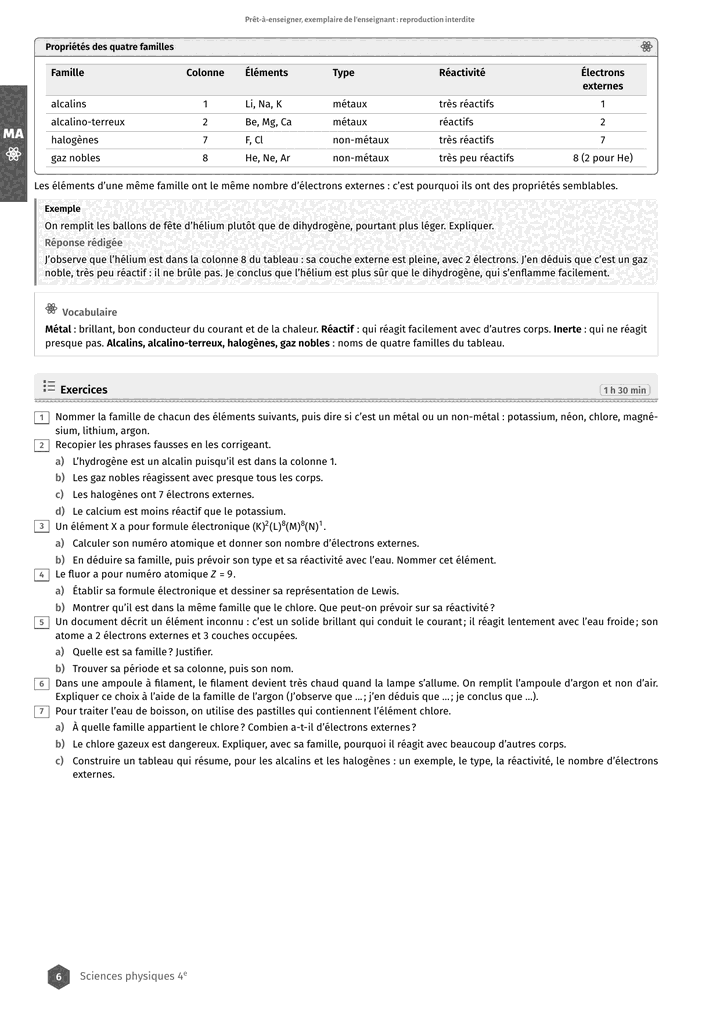 Échantillon Sciences physiques 4e, page 7 sur 8