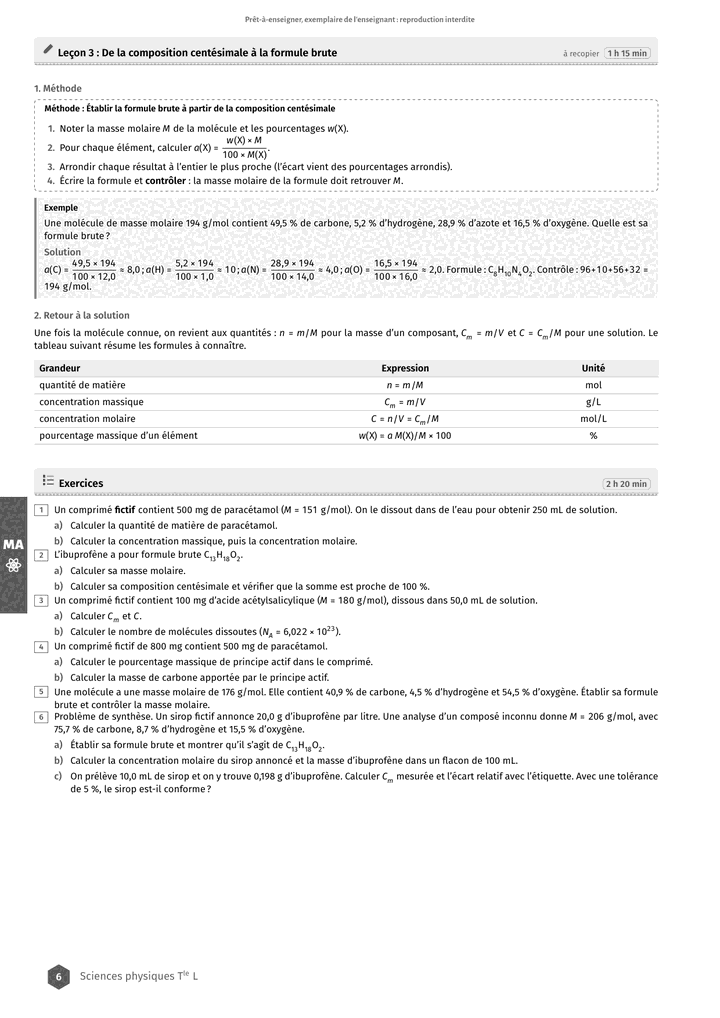 Échantillon Sciences physiques Tle L, page 7 sur 8
