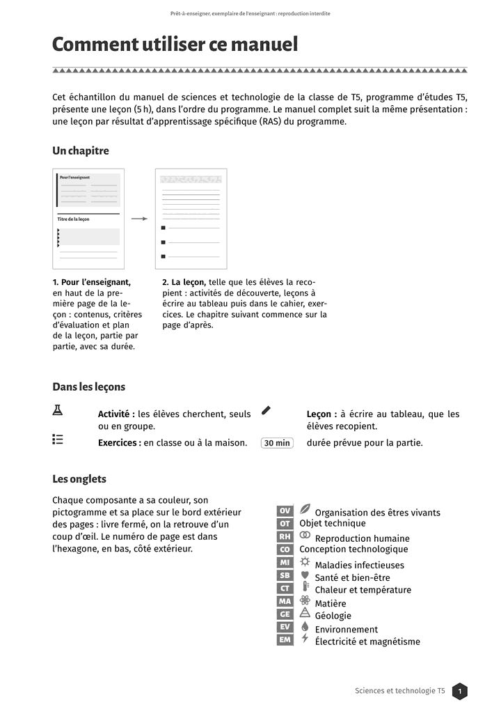 Échantillon Sciences et technologie T5, page 2 sur 10