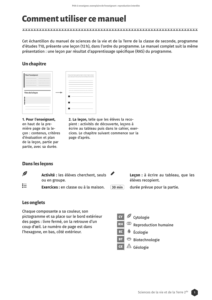 Échantillon SVT 2de, page 2 sur 10