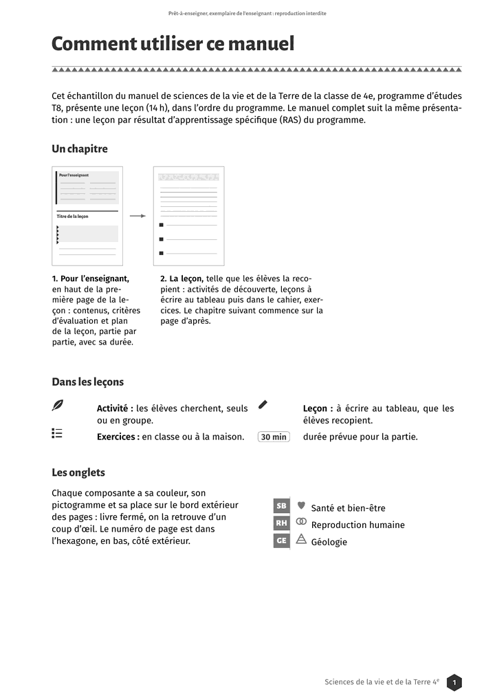 Échantillon SVT 4e, page 2 sur 10
