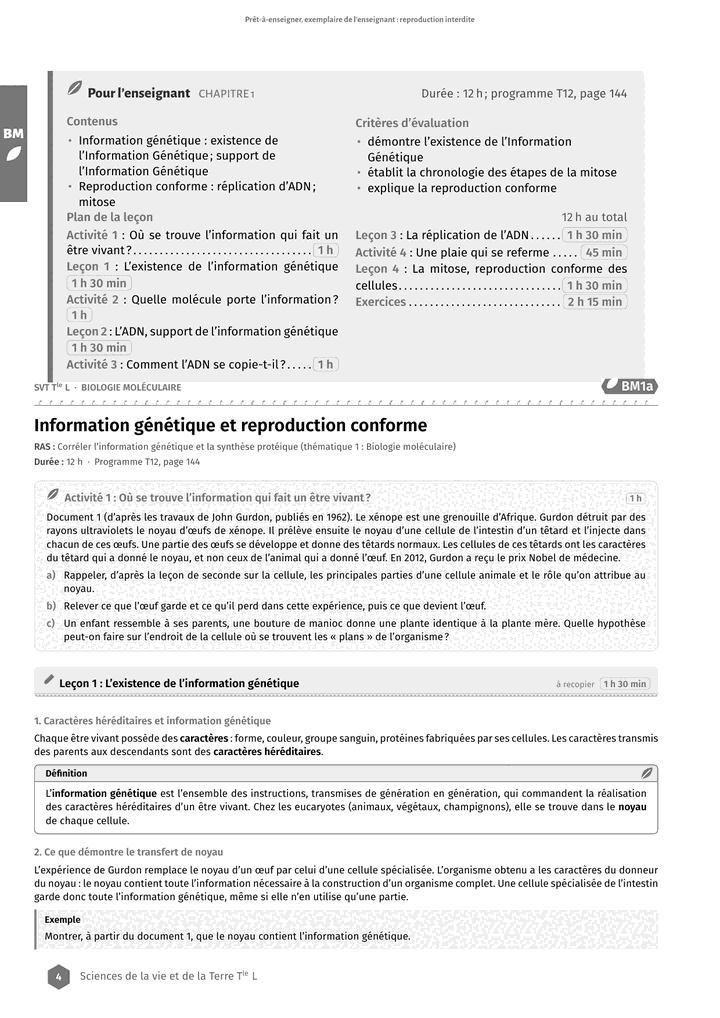 Échantillon SVT Tle L, page 5 sur 10